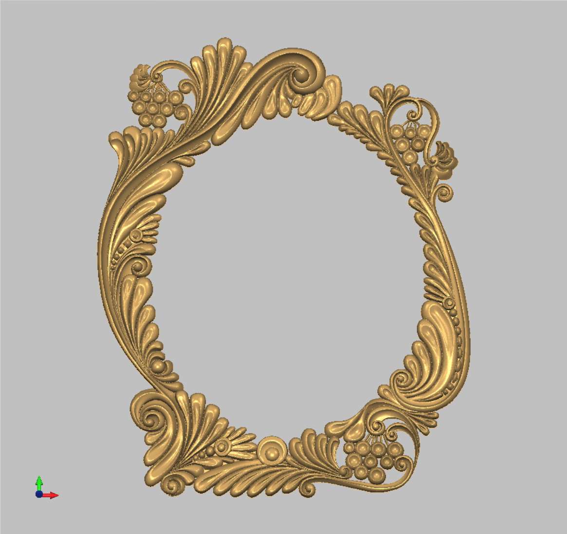 Рамка овальная «Рокайль» (Модель 6201)