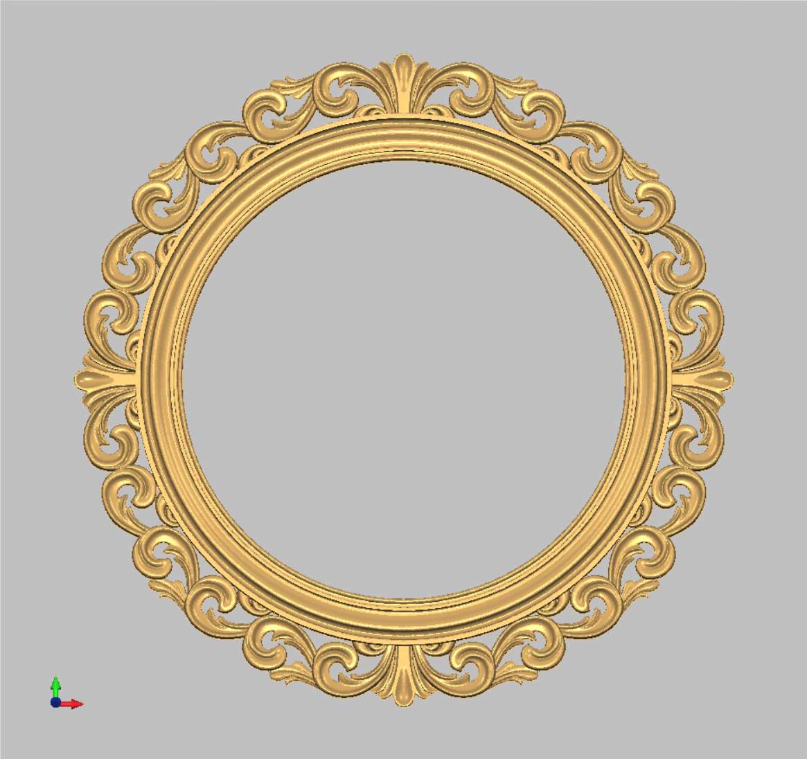 Рамка круглая «Рококо» (Модель 6233)