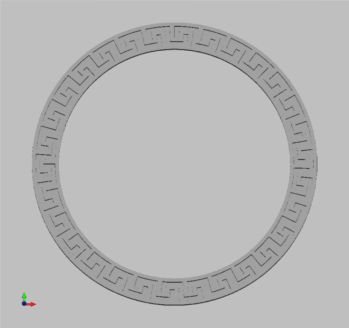 Рамка круглая «Греческий узор» (Модель 6254)