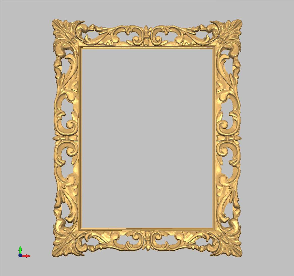 Рамка прямоугольная «Рококо» (Модель 6270)