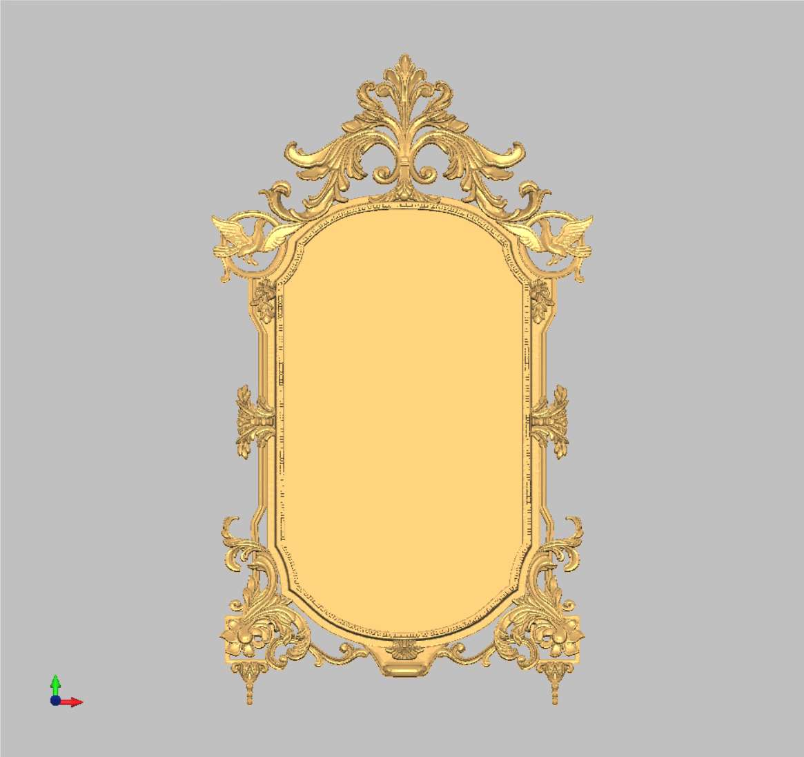 Рамка прямоугольная «Рокайль» (Модель 6271)