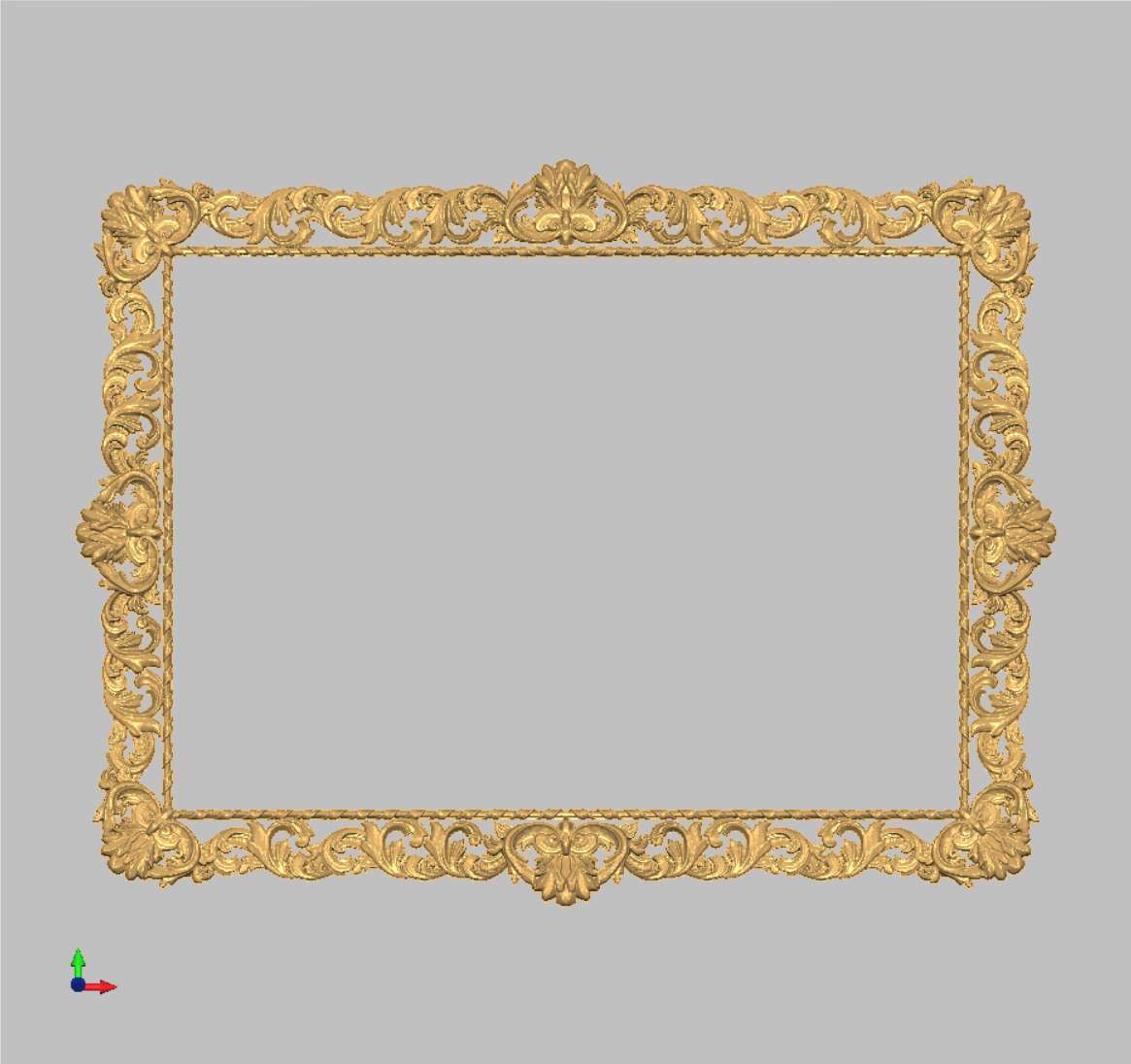 Рамка прямоугольная «Рокайль» (Модель 6273)