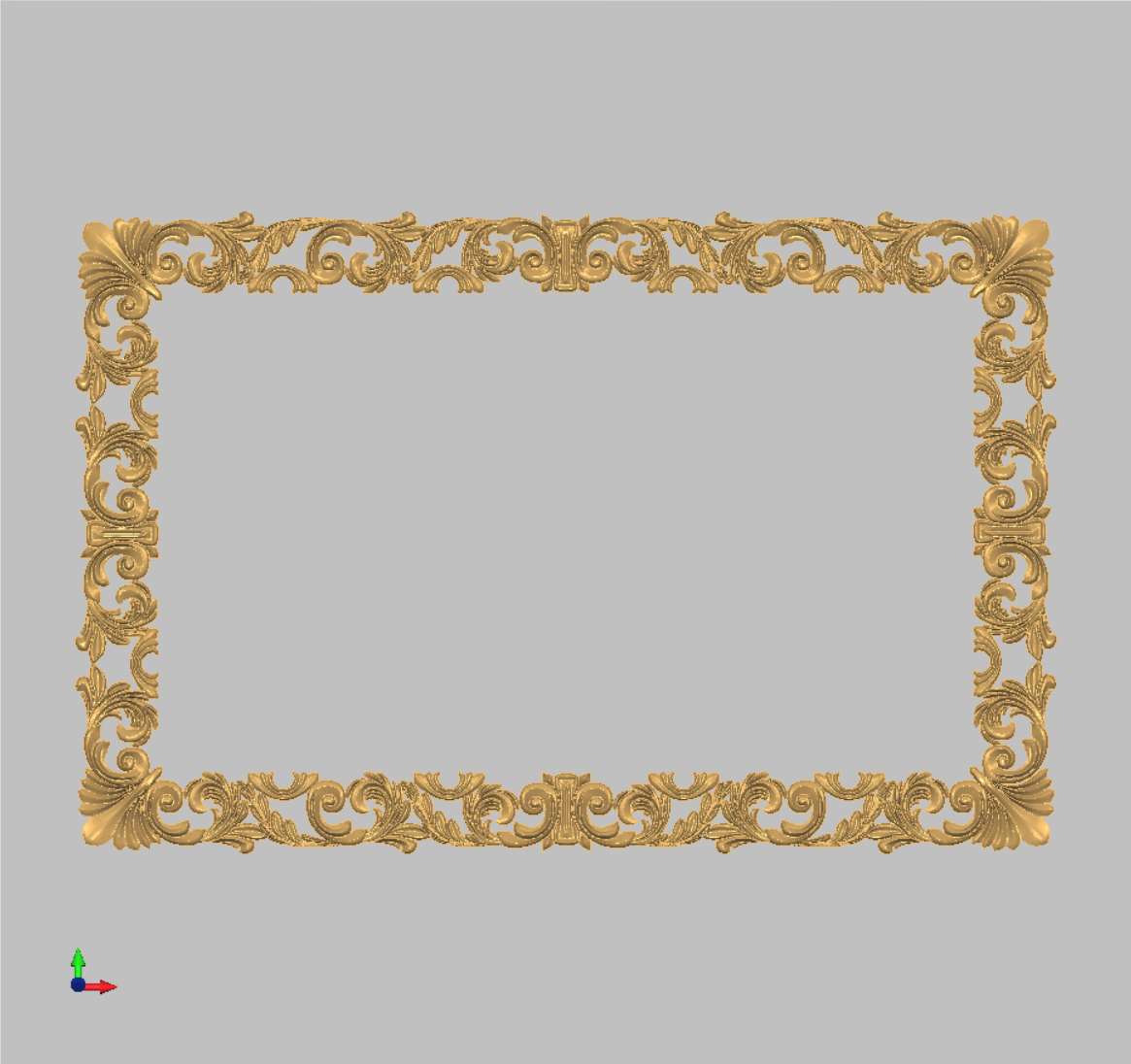 Рамка прямоугольная «Рокайль» (Модель 6280)