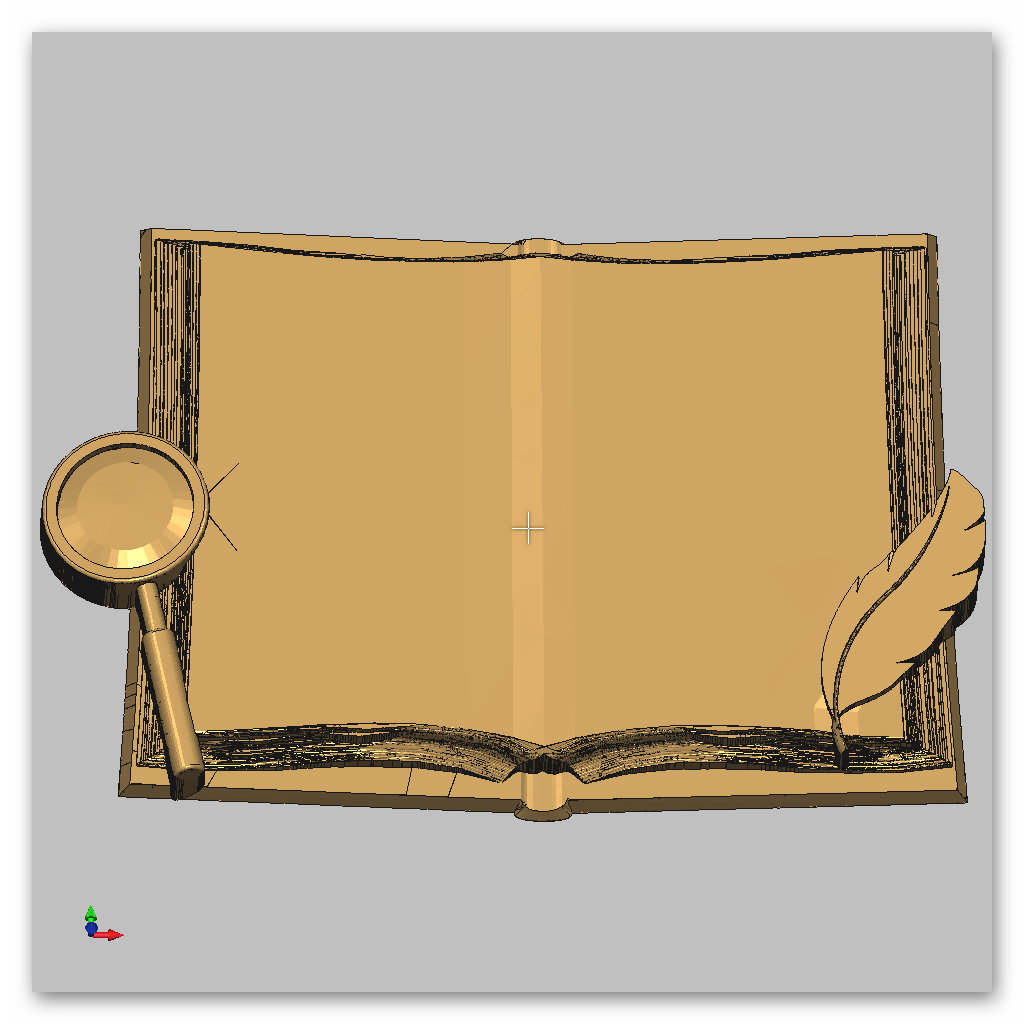 «Книга с пером и лупой» (Модель 3501)