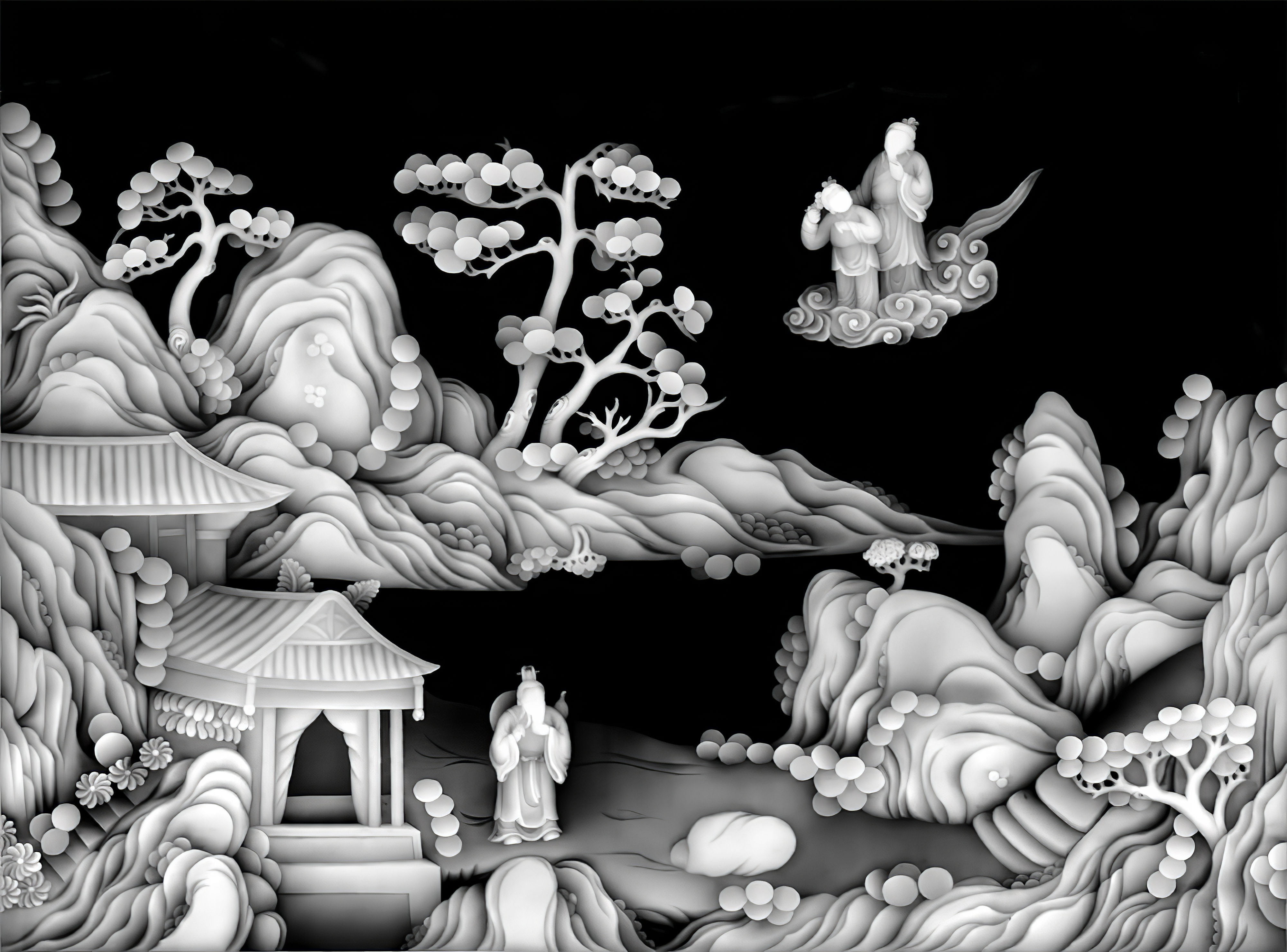 3D grayscale image BMP file 1548 STL