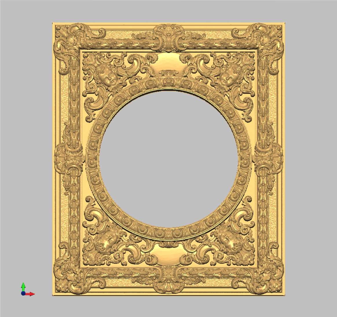 Square frame «Rococo» (model 6198)