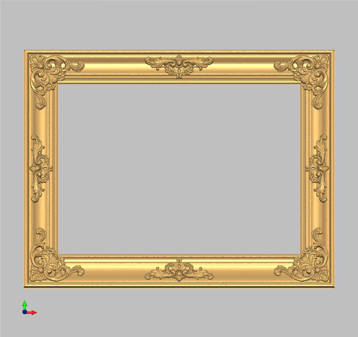 Rectangular frame «Rococo» (model 6261)