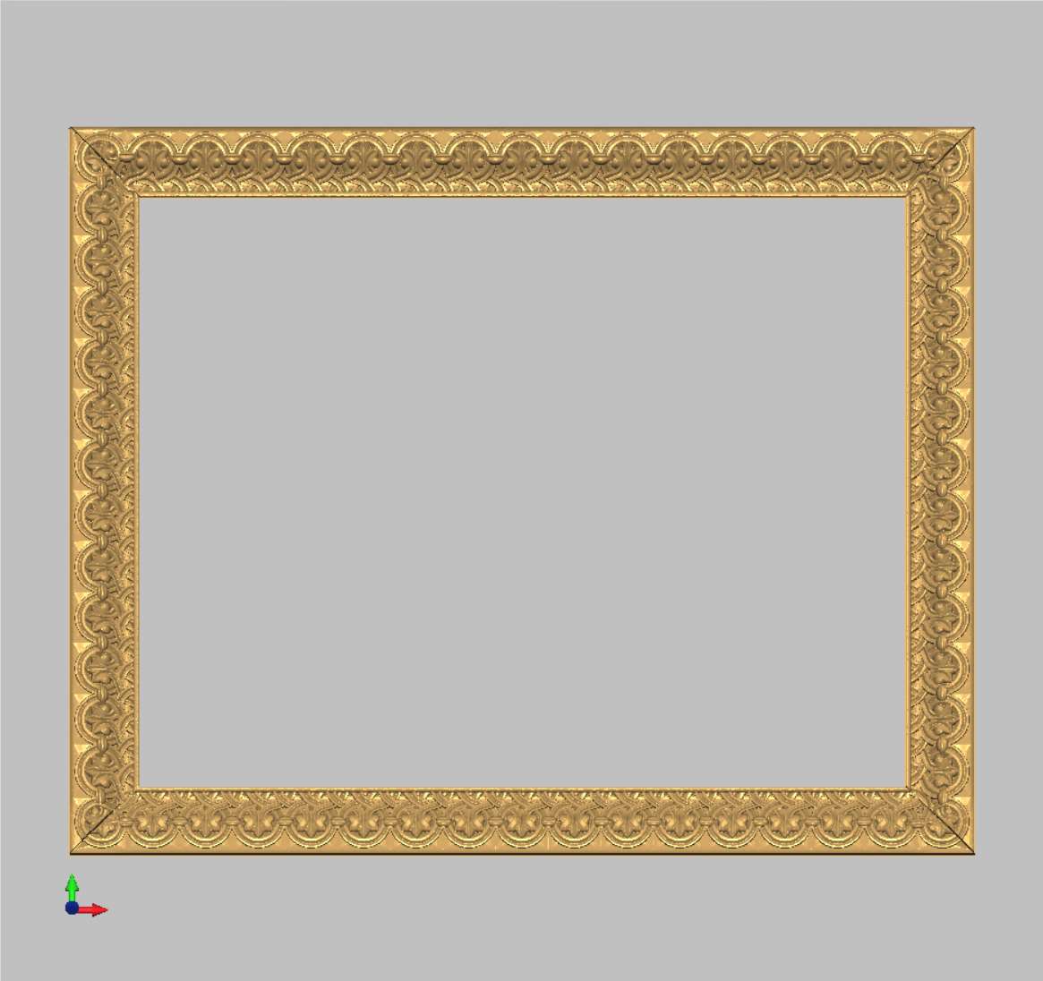 Rectangular frame «Victoria» (model 6262)