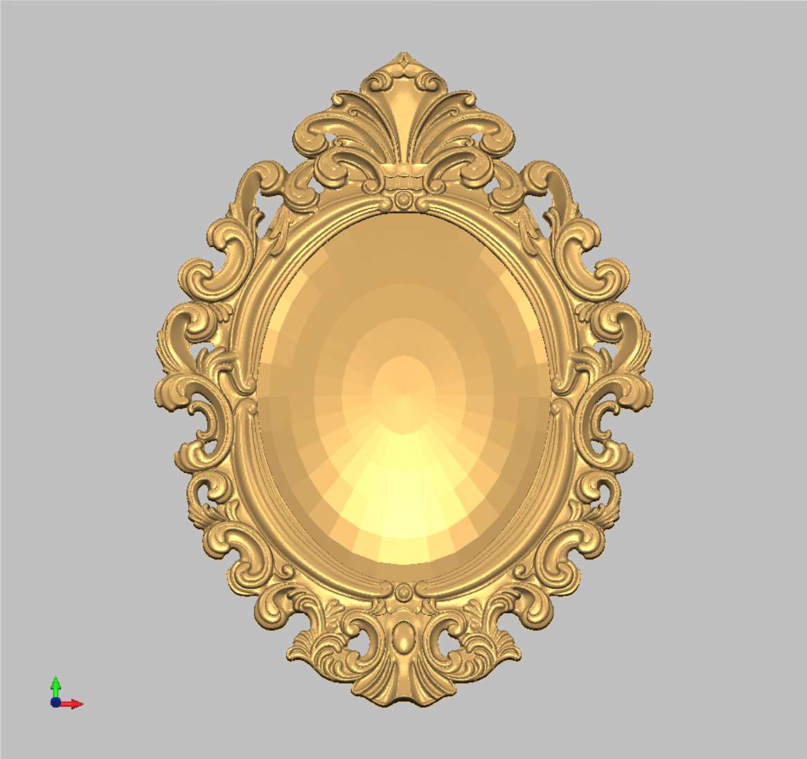 Oval frame «Rococo» (model 6267)