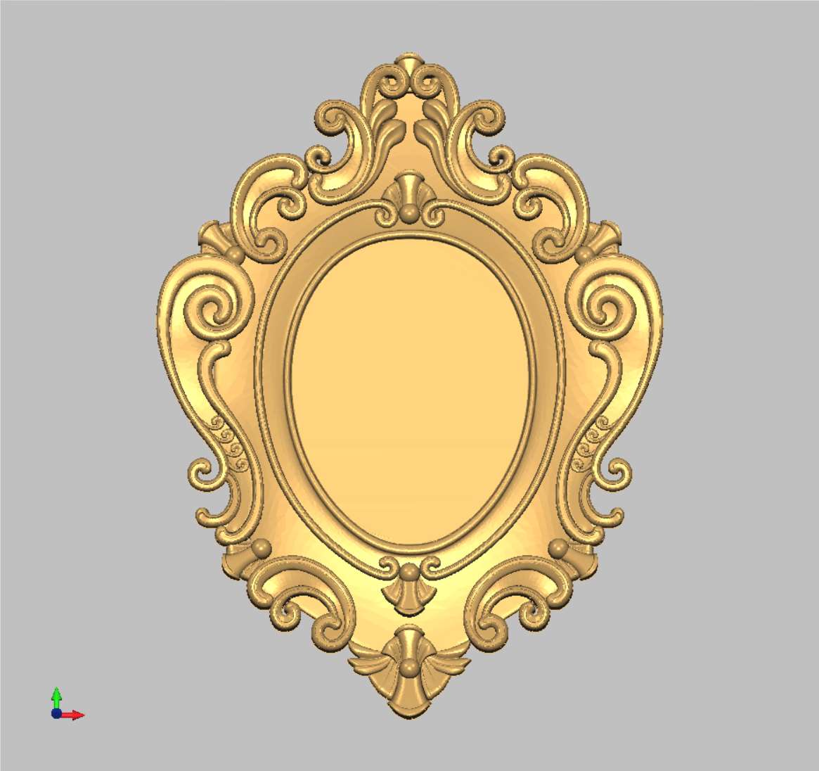 Oval frame «Rococo» (model 6275)