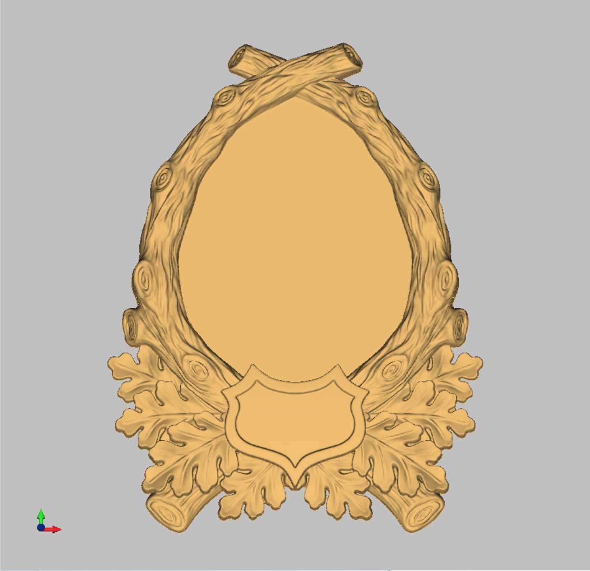 Frame for the trophy 