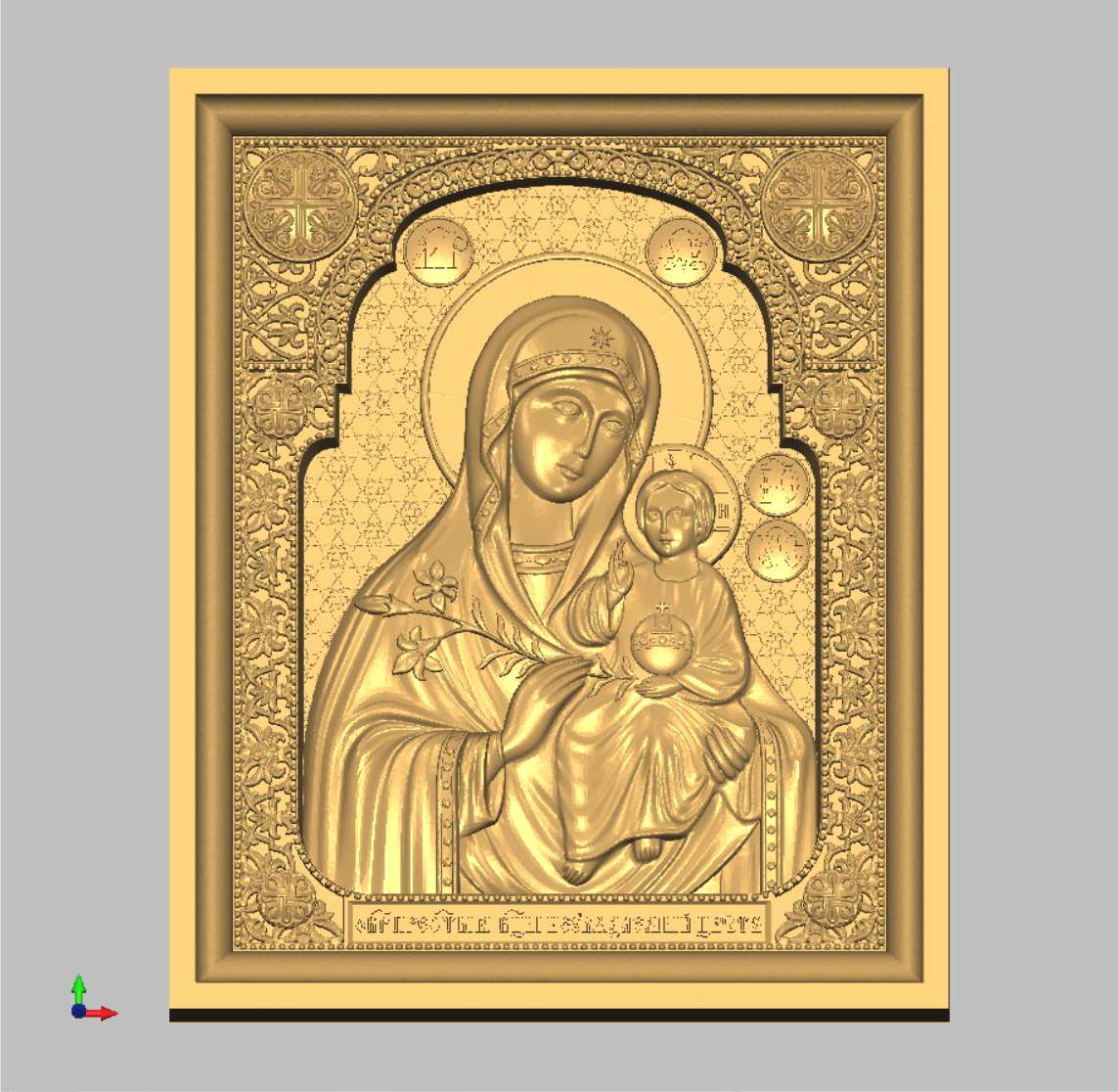 The icon of the Virgin 