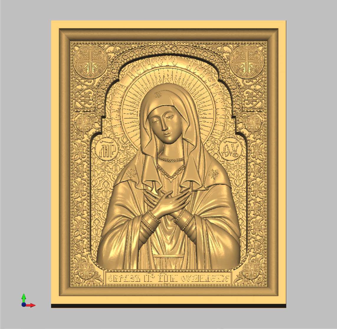The icon of the Virgin 