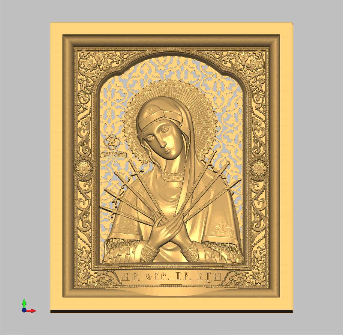 The icon of the Virgin 