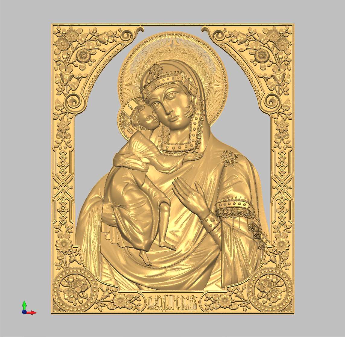 The icon of the Virgin 