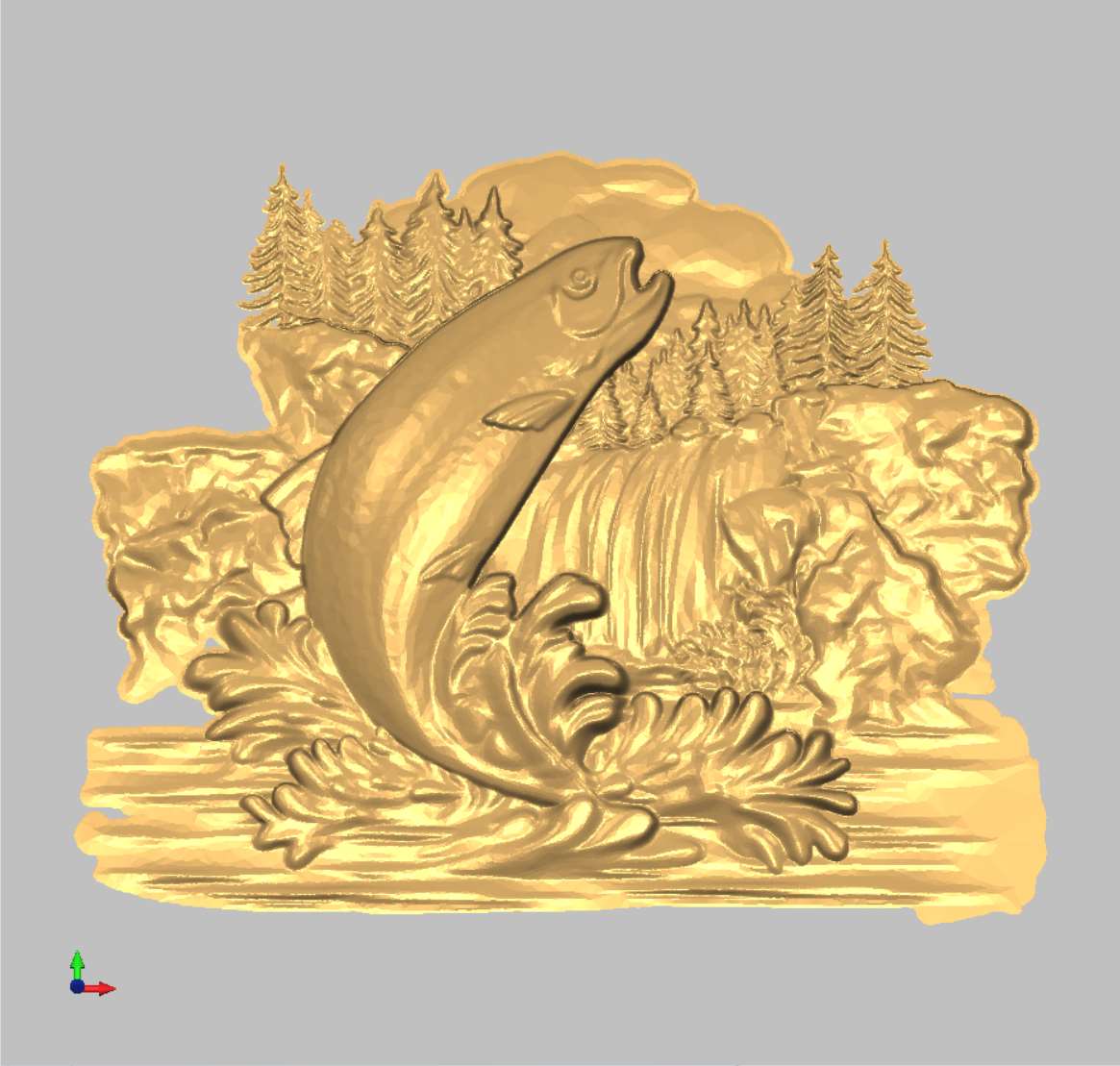 The bas -relief 