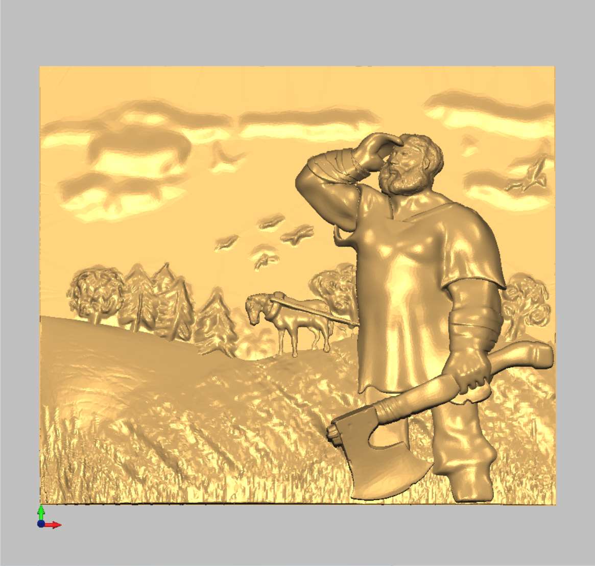 Panel without frame 