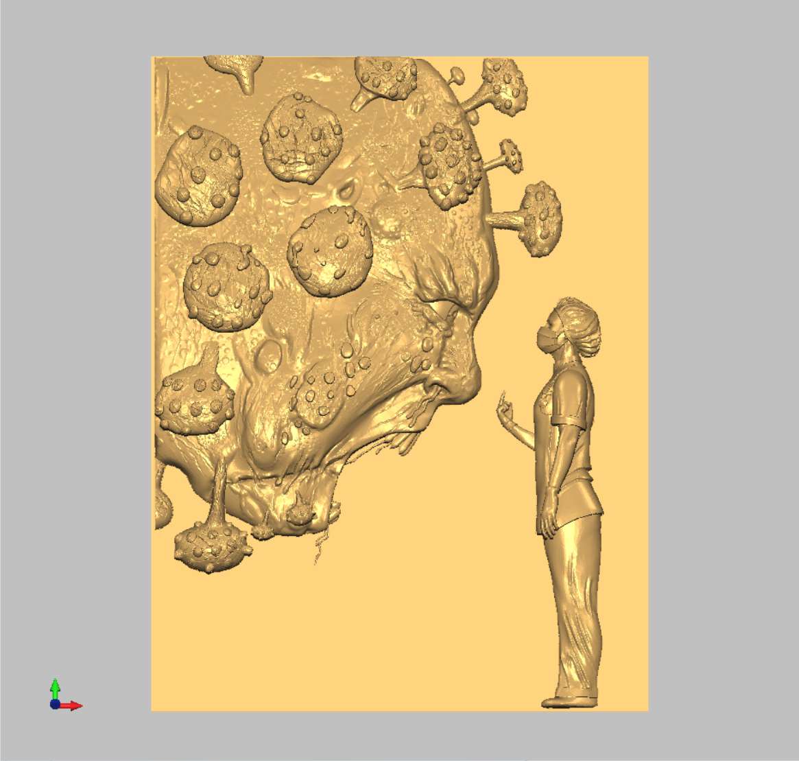 Panel without a frame 