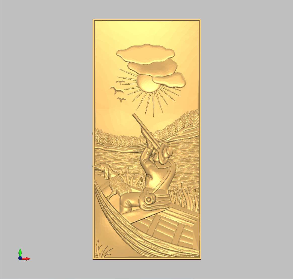 Panel without a frame 