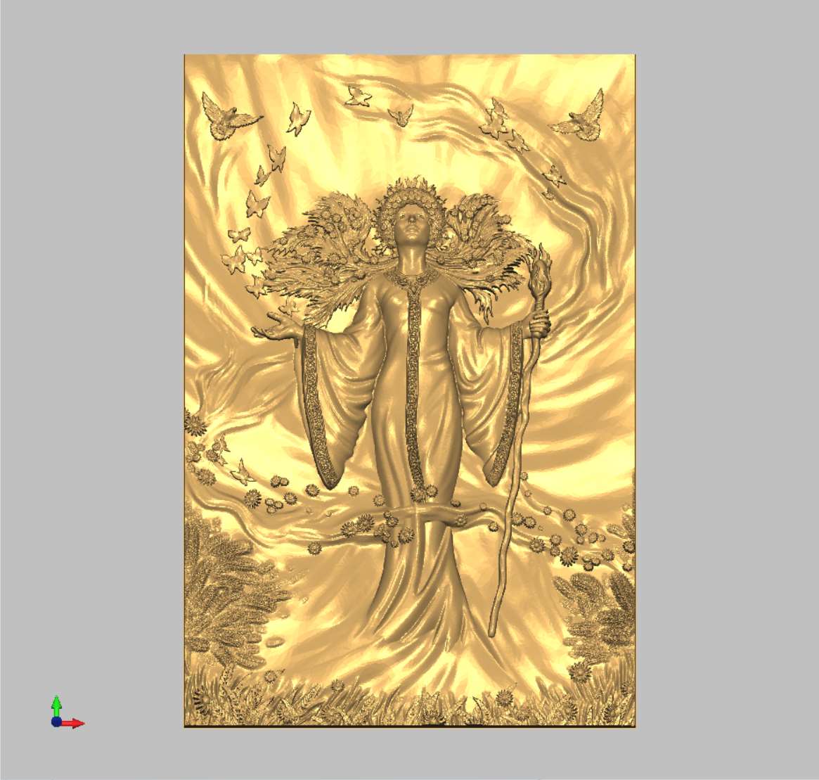 Panel without a frame 