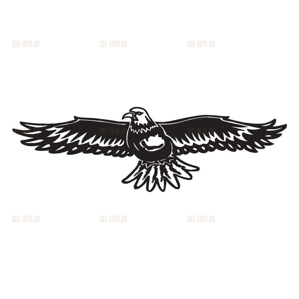 Mascot «Eagle» (model v-pann_1225) EPS, DXF, CDR, 2D vector model
