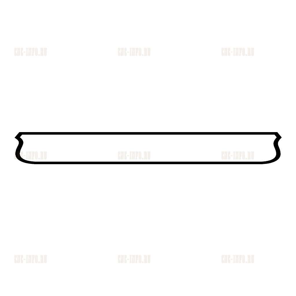 Dxf Shape Rectangular Frame «Rectangle» (model v-nfrad_0470) EPS, DXF, CDR, 2D vector model