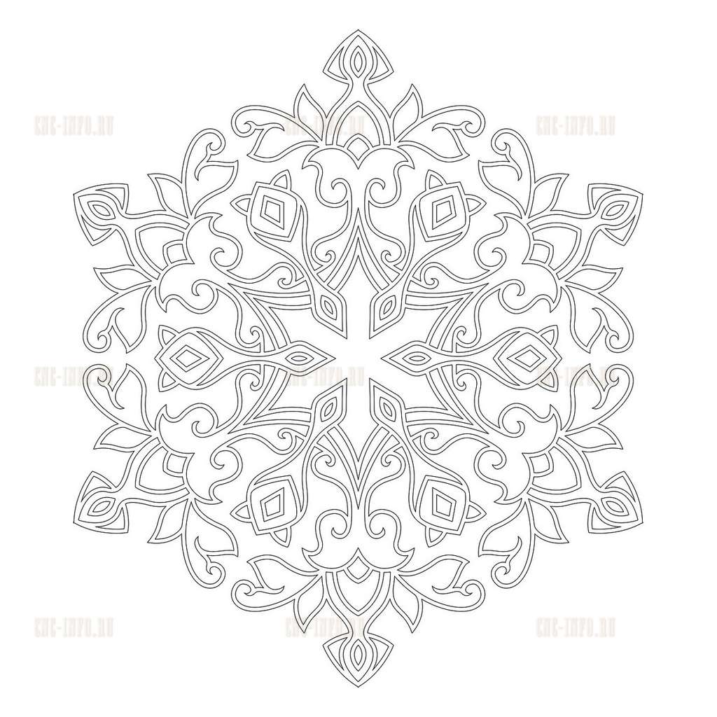 Eternal Patterns Mandala «Eternal Pattern» (model v-nman_0218) EPS, DXF, CDR, 2D vector ...