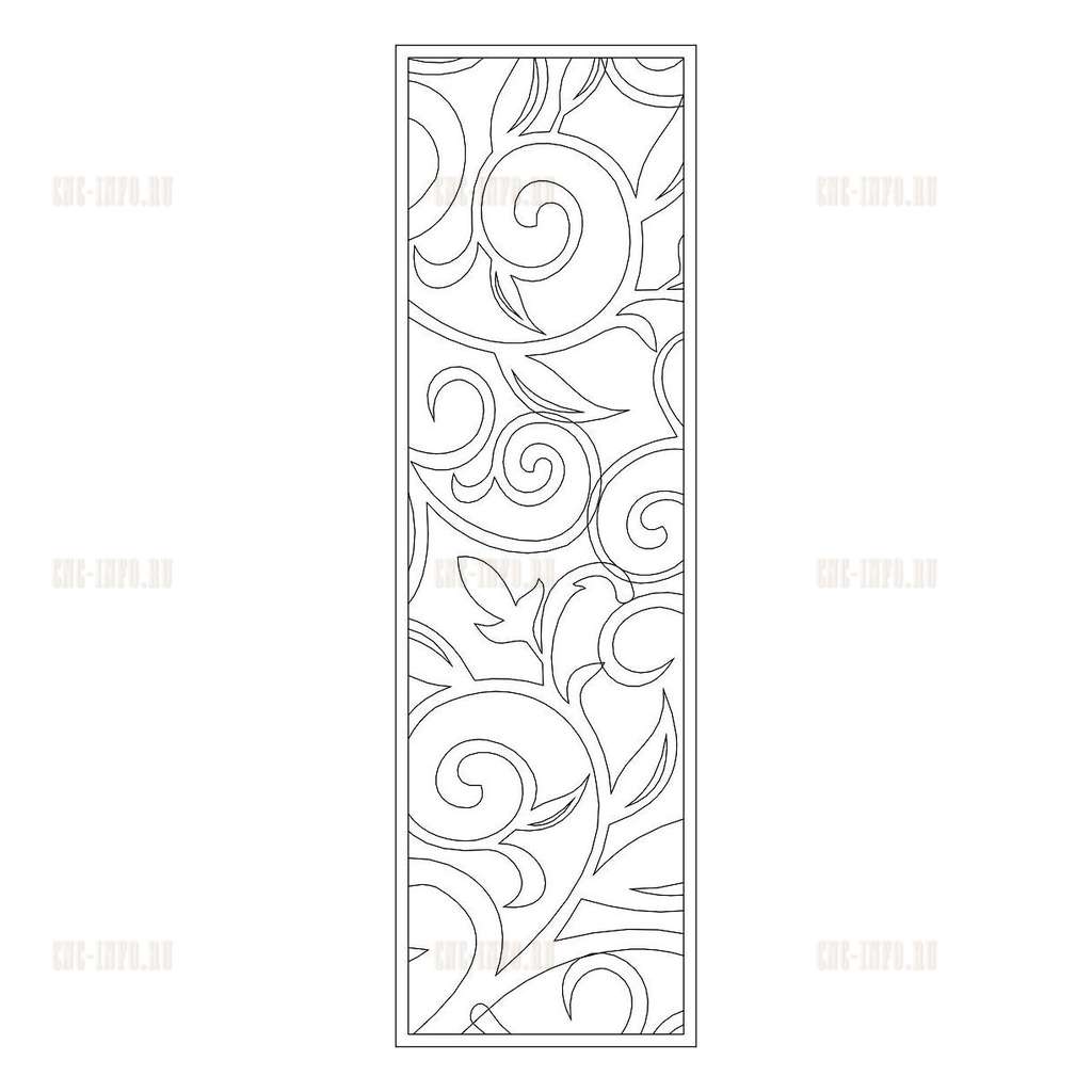 Decorative panel «Binding» (model v-nscre_0169) EPS, DXF, CDR, 2D ...