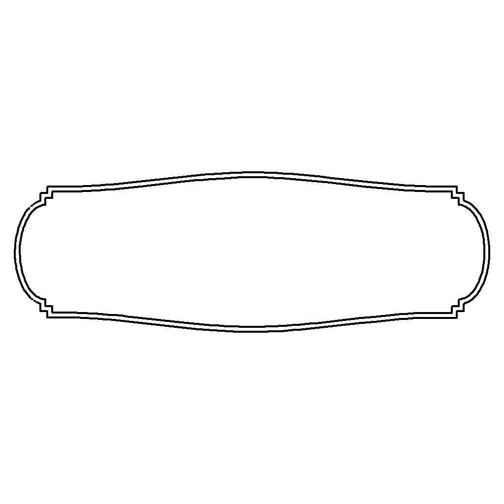 Rectangular Frame Dxf Frame (Model v-4599) DXF, EPS, CAD 2D vector model
