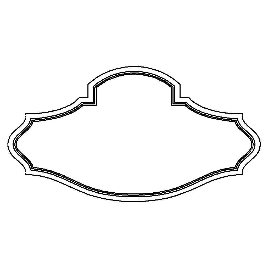 Frame (Model v-4695) DXF, EPS, CAD 2D vector model