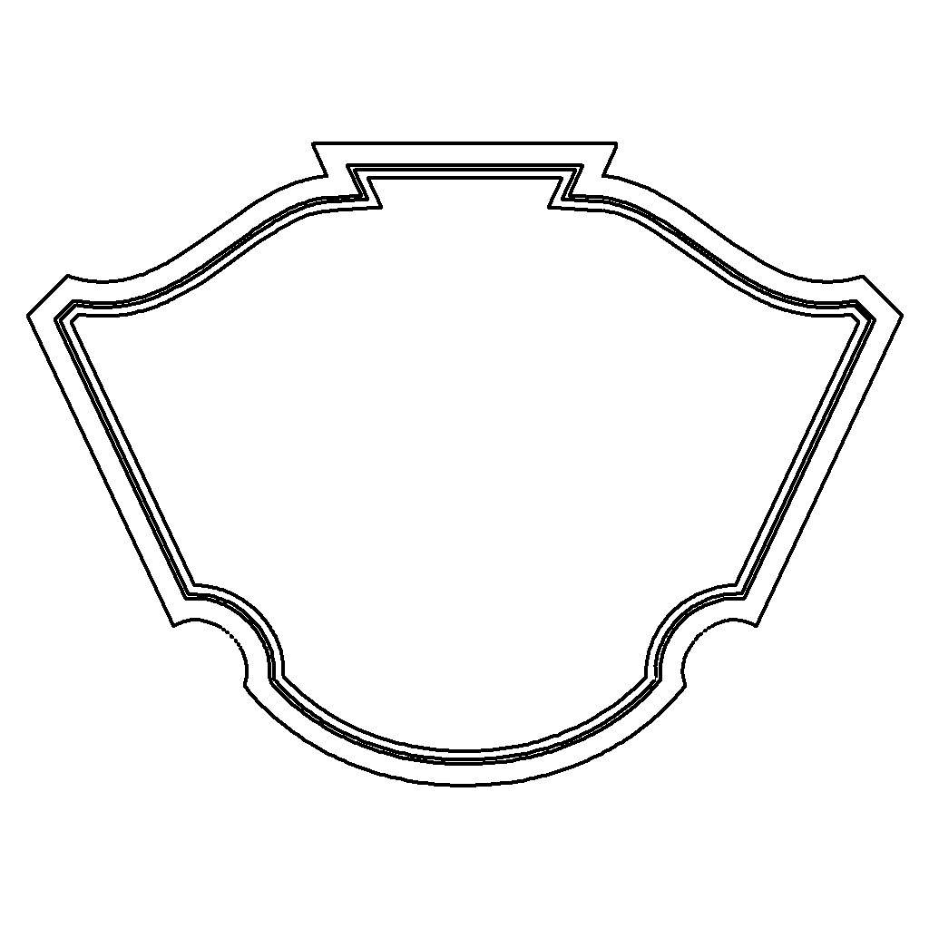 Frame (Model v-4697) DXF, EPS, CAD 2D vector model