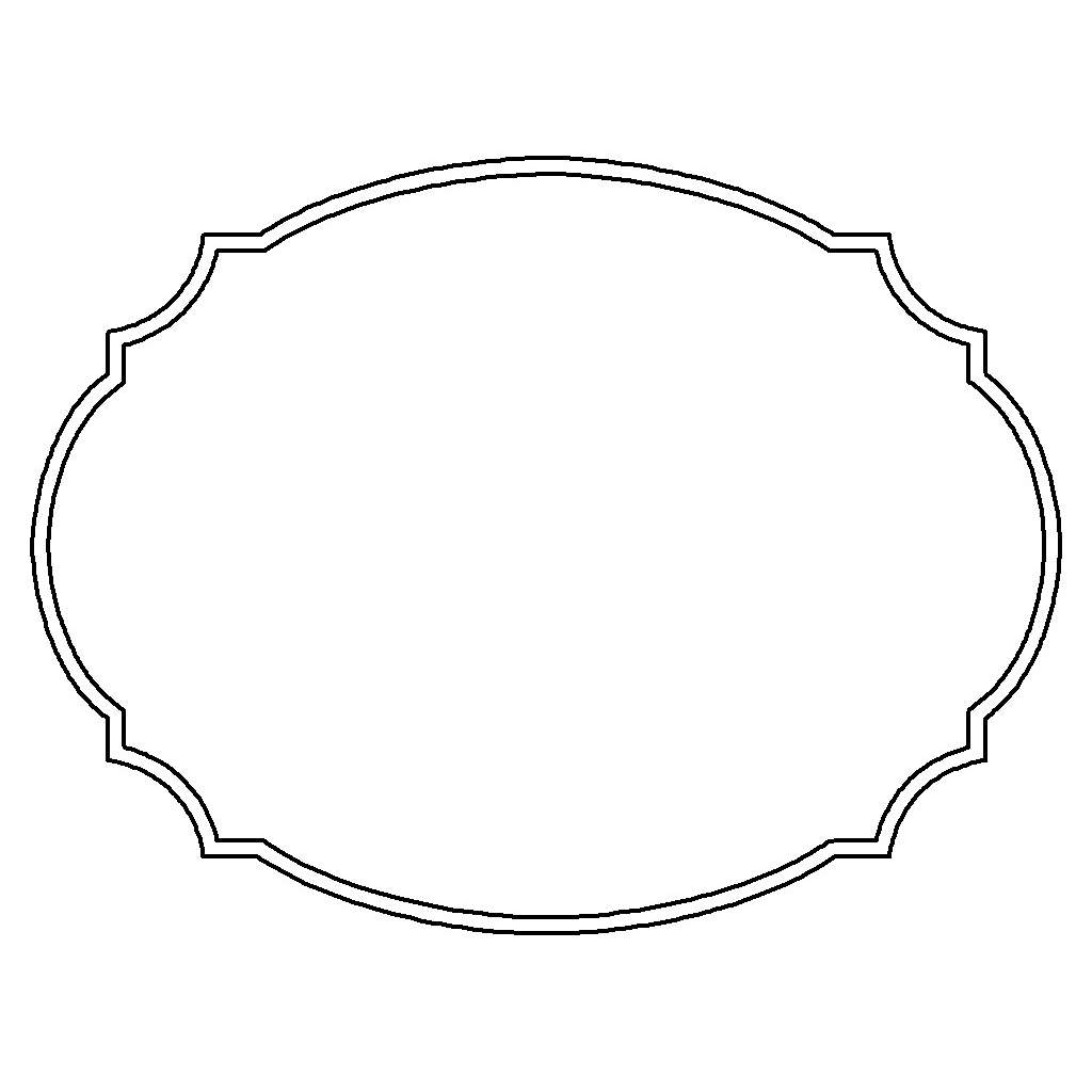 Frame (Model v-4744) DXF, EPS, CAD 2D vector model