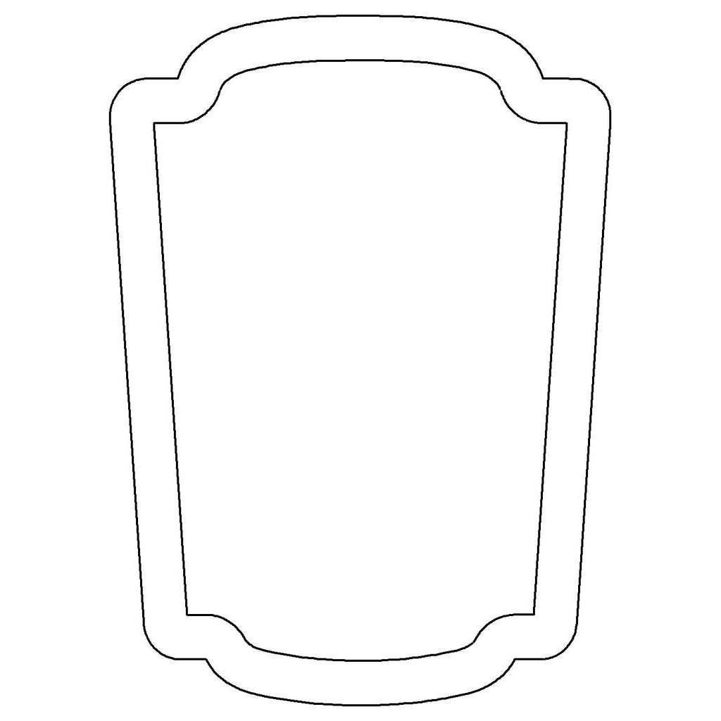 Rectangular Frame Dxf Frame (Model v-4799) DXF, EPS, CAD 2D vector model
