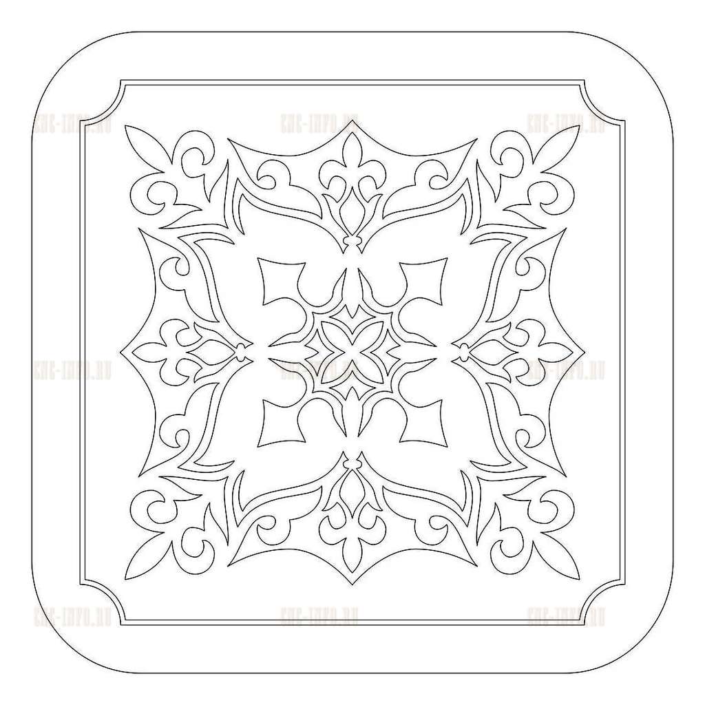 Carroting board «Pattern» (model v_nkitc_0063) EPS, DXF, CDR, 2D vector ...