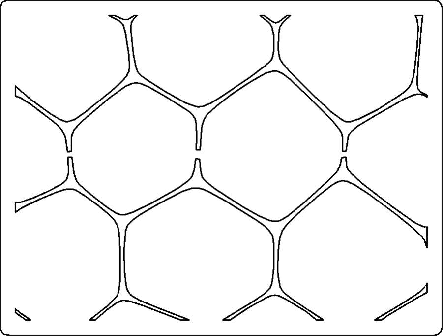 Polygon Pattern Design Dxf Pattern (Model v-1671) EPS, DXF, 2D vector model