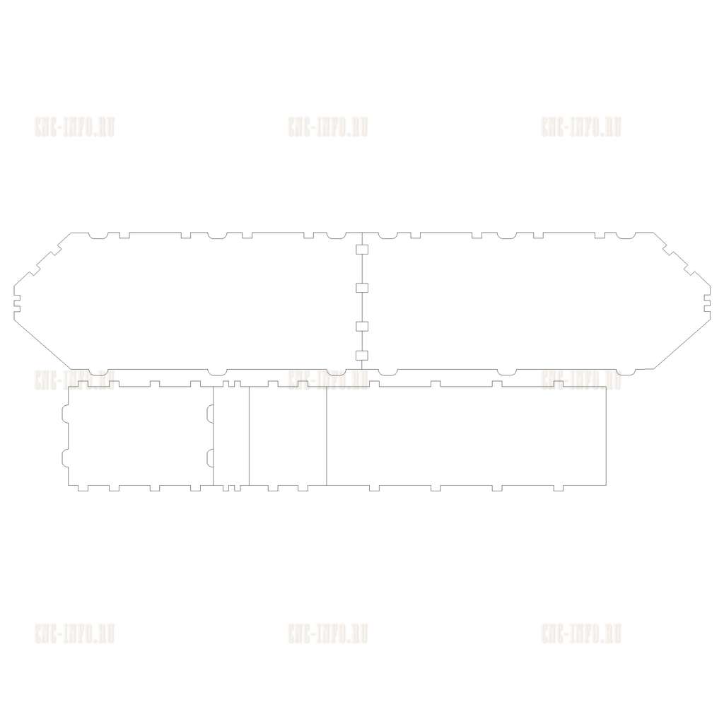 Designer «Box» (model v-1284) EPS, DXF, CDR, 2D vector model