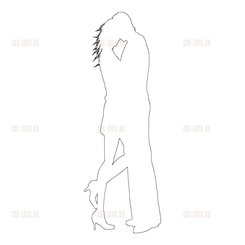 Stone «lovers» (model v-1315) EPS, DXF, CDR, 2D vector model