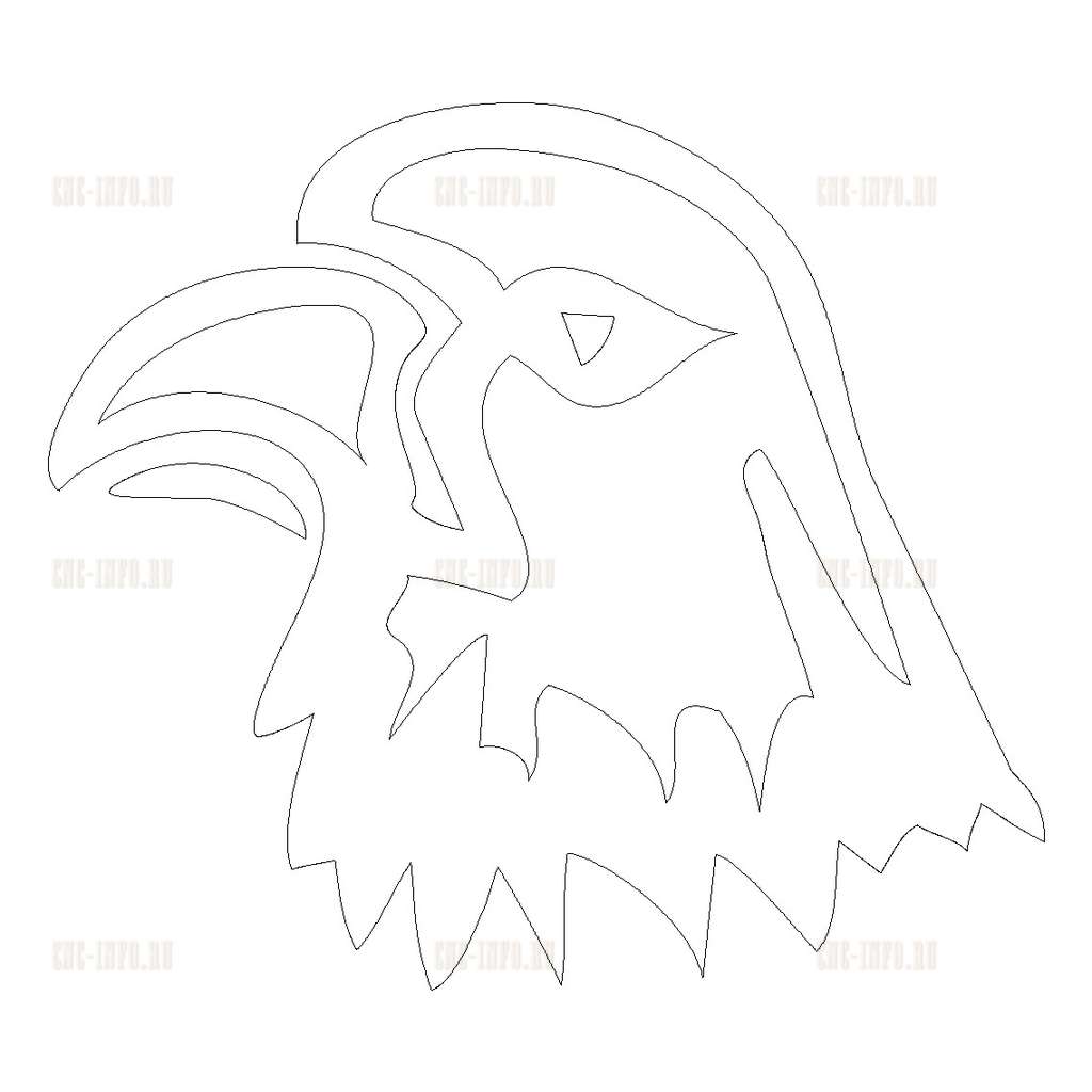 «Vector Eagle» (model v-1425-63) EPS, DXF, CDR, 2D vector model
