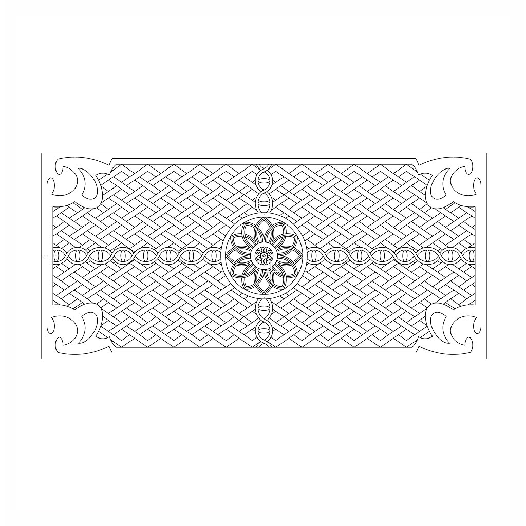 Decorative panel (Model v-629) EPS, DXF, 2D vector model